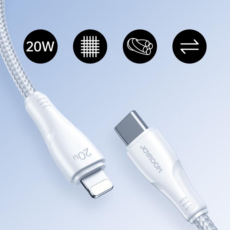 K P Joyroom Surpass Usb C Till Lightning W Kabel M Vit P Themobilestore